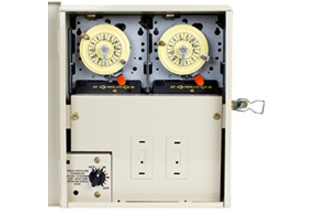 Intermatic Power Center wi Freeze Protection 2 Time Switches