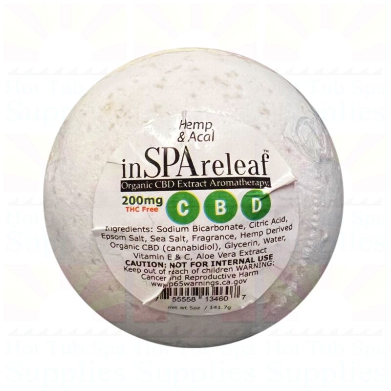 inSPAreleaf 5oz SpaBomb - Hemp & Acai