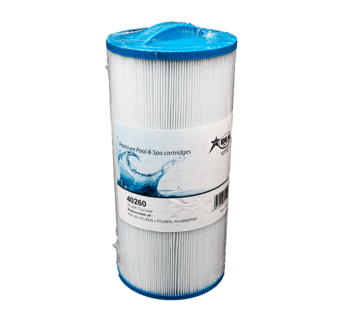 Spa Filter Cartridge, 40260, 25 Sq. Ft. Top Load, Replaces 4CH-24, FC-