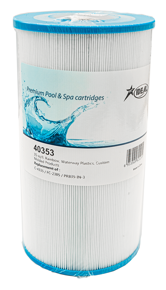Spa Filter Cartridge, 40353, 35 Sq. Ft. Rainbow/Waterway/CMP, Replaces