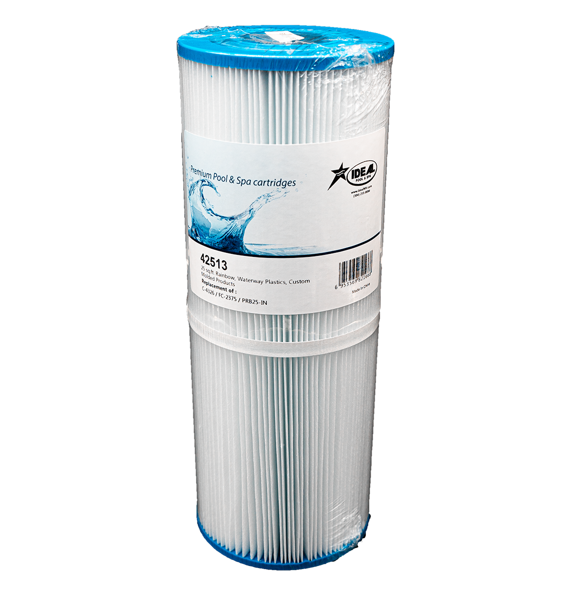 Spa Filter Cartridge, 42513, 25 Sq. Ft. Rainbow/Waterway/CMP, Replaces