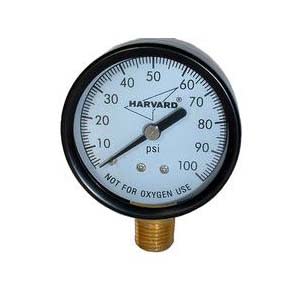 American Granby Liquid Filled Pressure Gauge 60 PSI, 1/4" Bottom Mount