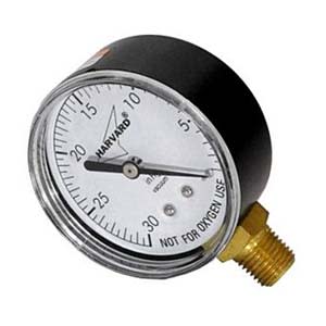 American Granby Vacuum Gauge 30 PSI, 1/4" NPT Bottom Mount | AMGIPVG30
