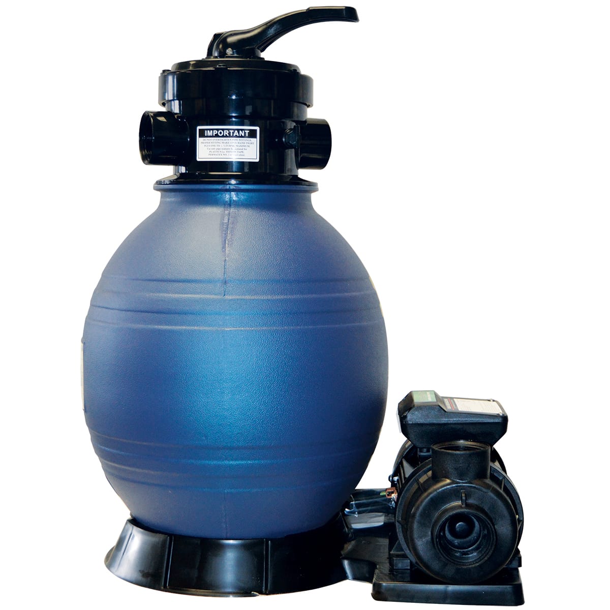Blue Torrent 12" Sand Shark Sand Filter System w/ 1/3HP Pump | AC SAND
