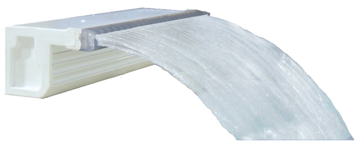CMP 24In Pool Waterfall Rain (6In Lip) Wh Waterfall Rain 24In White 6I
