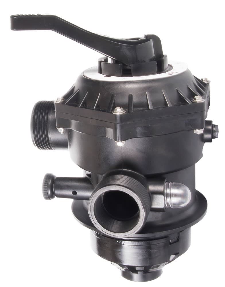CMP 1.5" FPT Top Mount Multi-Port Valve for Pentair Sand Filter, Black