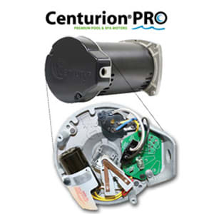 Century Centurion Pro Pool Pump Motor, Square Flange, 1HP 115/230V 48Y