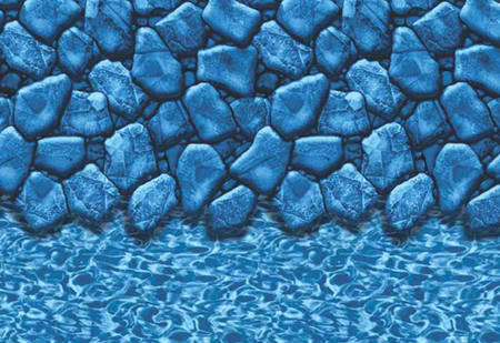 GLI 12'x18' Oval Boulder/RiverRock Overlap AG Liner 48"-52" Wall | 05-