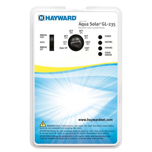 Hayward Goldline Solar Pool Heating Combo Control w/ GL-235, 2" Valve