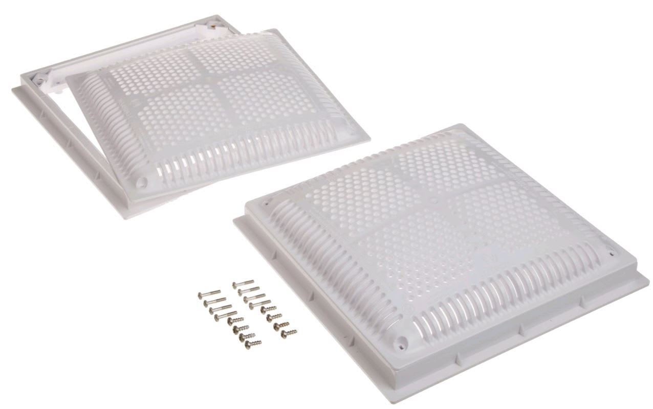 Hayward 12" x 12" High Flow Grate w/ Inner & Outer Frame, 2/Pack | WG1