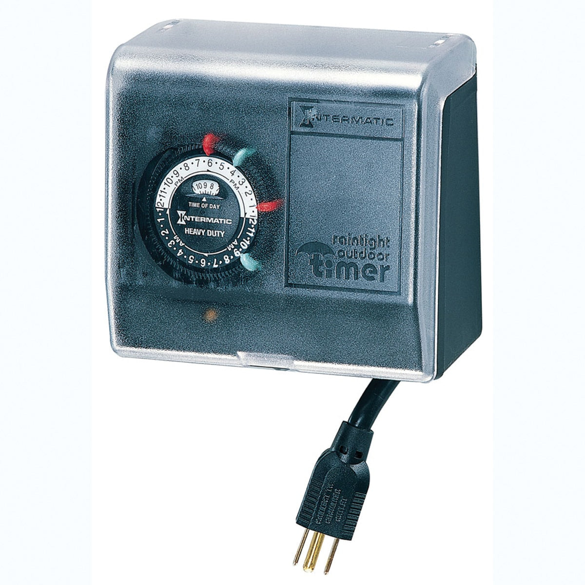Intermatic Outdoor Mechanical Plug-In Timer w/ Built-In Enclosure | P1