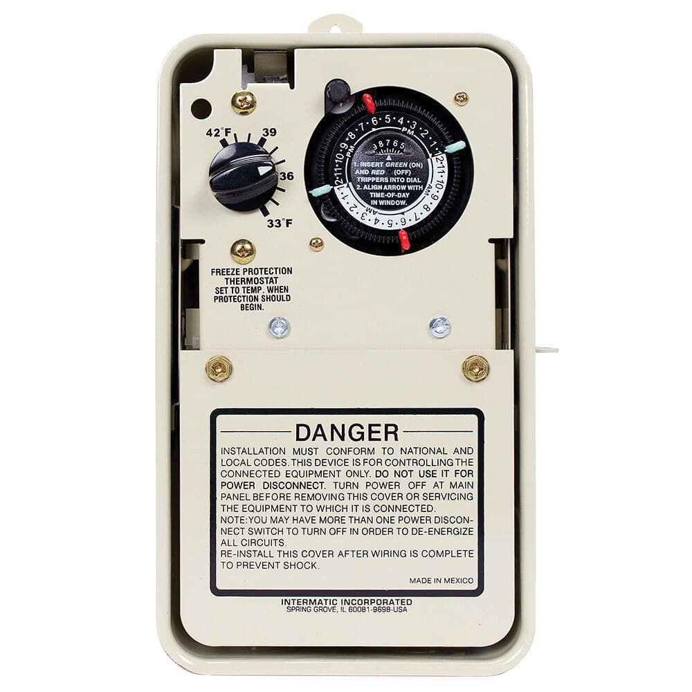 240 VAC 5.75" x 3.625" x 9.625" Freeze Protection with Thermostat Time