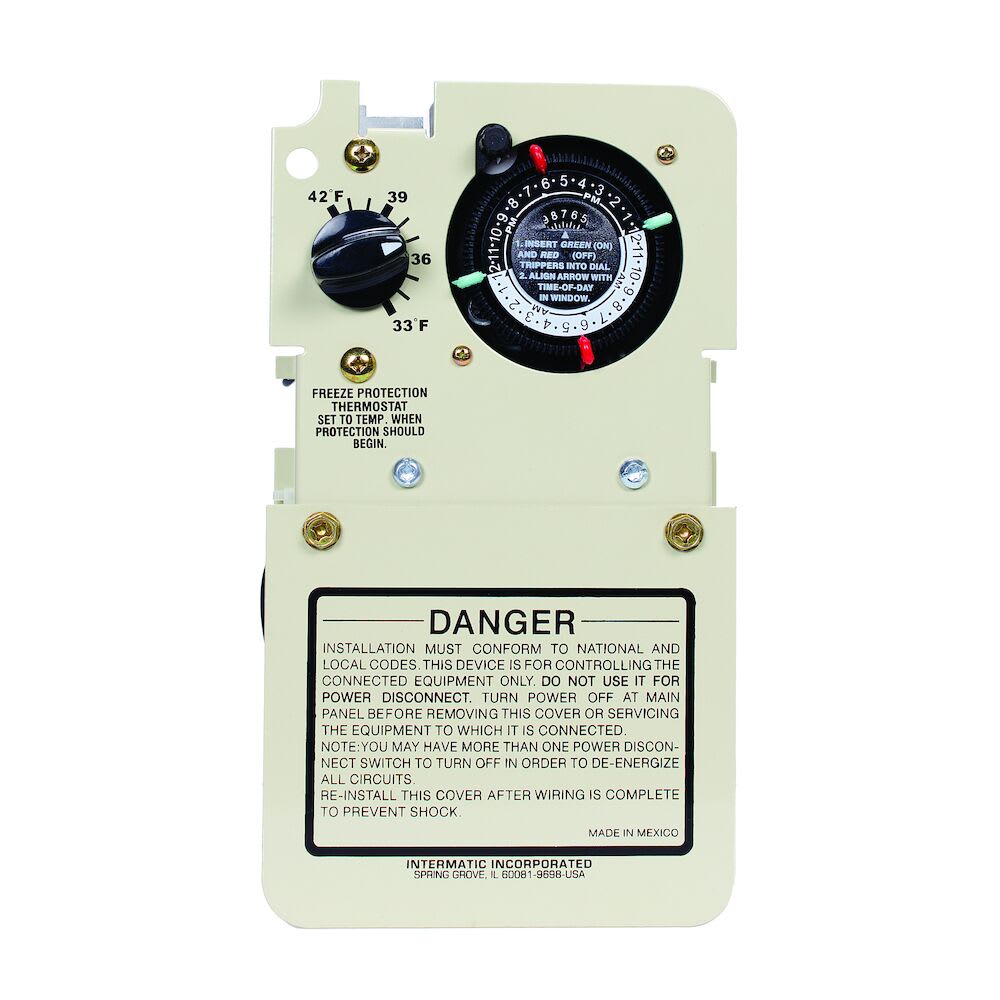 Intermatic Timer W/T-Stat, 120/240V Fits T10000R, T30000R, T40000 Pane