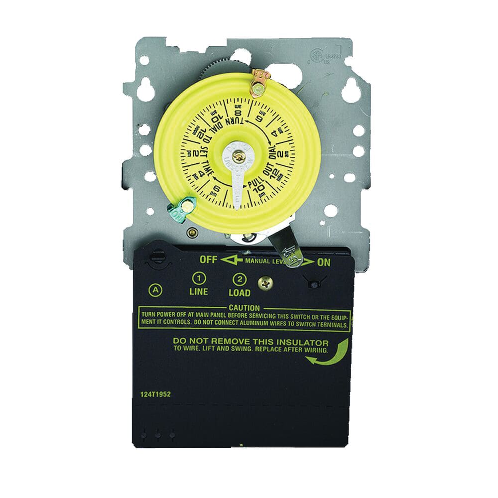 Analog/Mechanical 120 VAC 16 A 5 hp SPST 5" x 3" x 7-3/4" Mechanical T