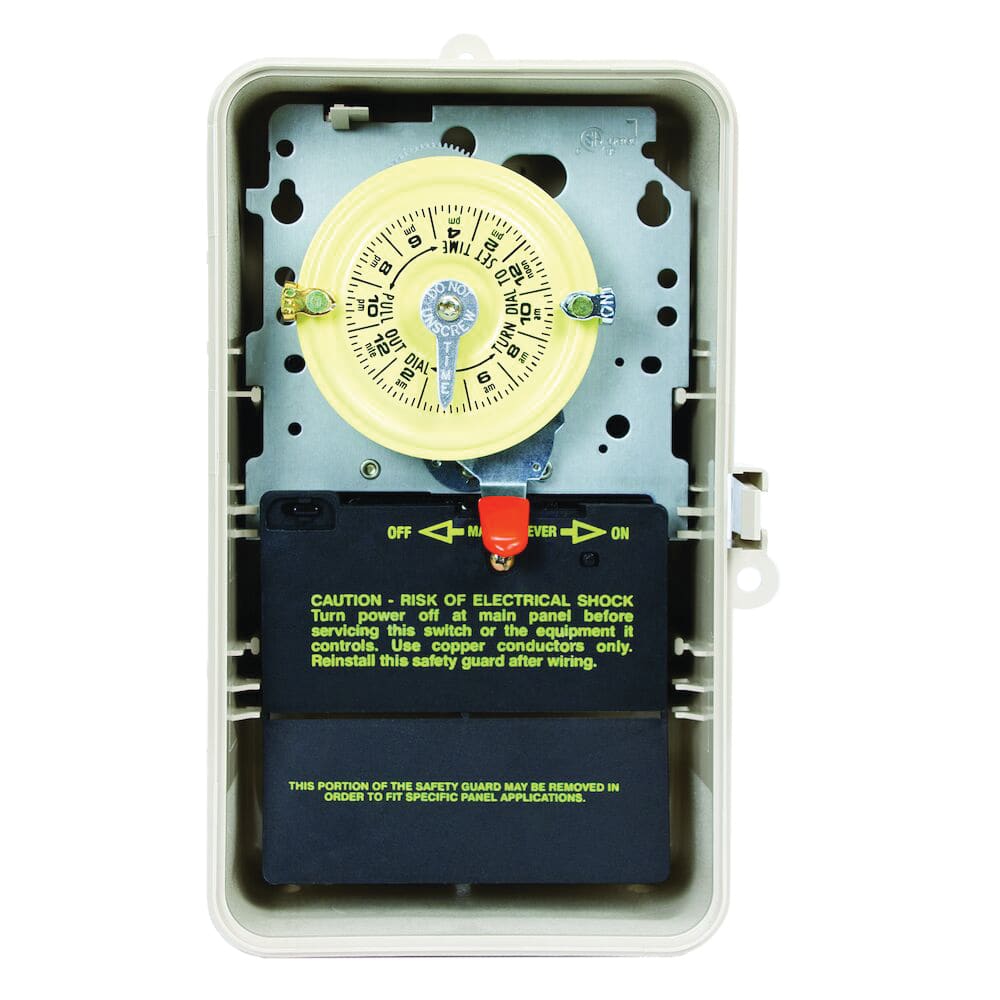 Intermatic 24-Hour 120V Mechanical Time Switch, SPST, Type 3R Plastic