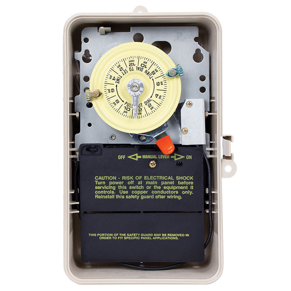 Intermatic 24-Hour 208-277V Mechanical Time Switch, DPST, Pool Heater