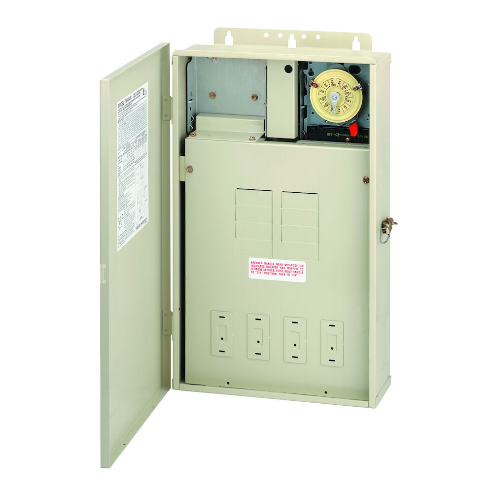 Intermatic Power Center W/Mech Timer Intermatic 125 Amp Panel 1-220V M