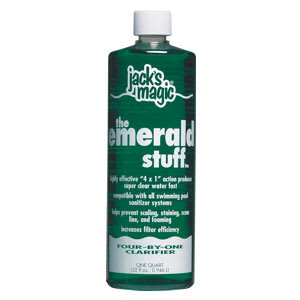 Jacks Magic Emerald Stuff Clarifier, 32 oz Bottle, 12/Case | EMERALD03