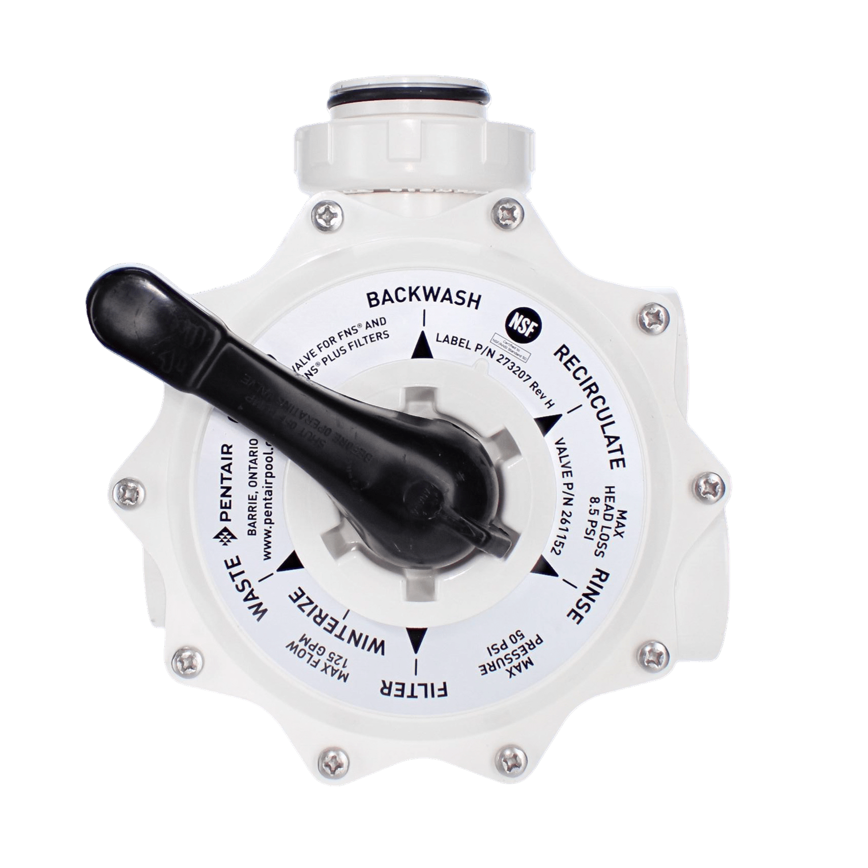Pentair DE Multiport Valve, 2" Side Mount | 261152