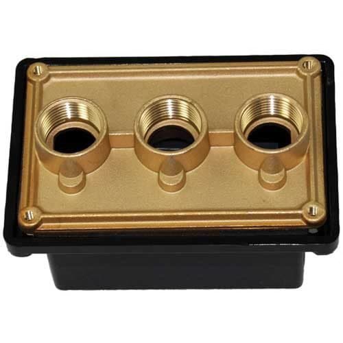 Pentair Brass Base Junction Box w/ Polycarbonate Cover, 3/4" Ports | 7