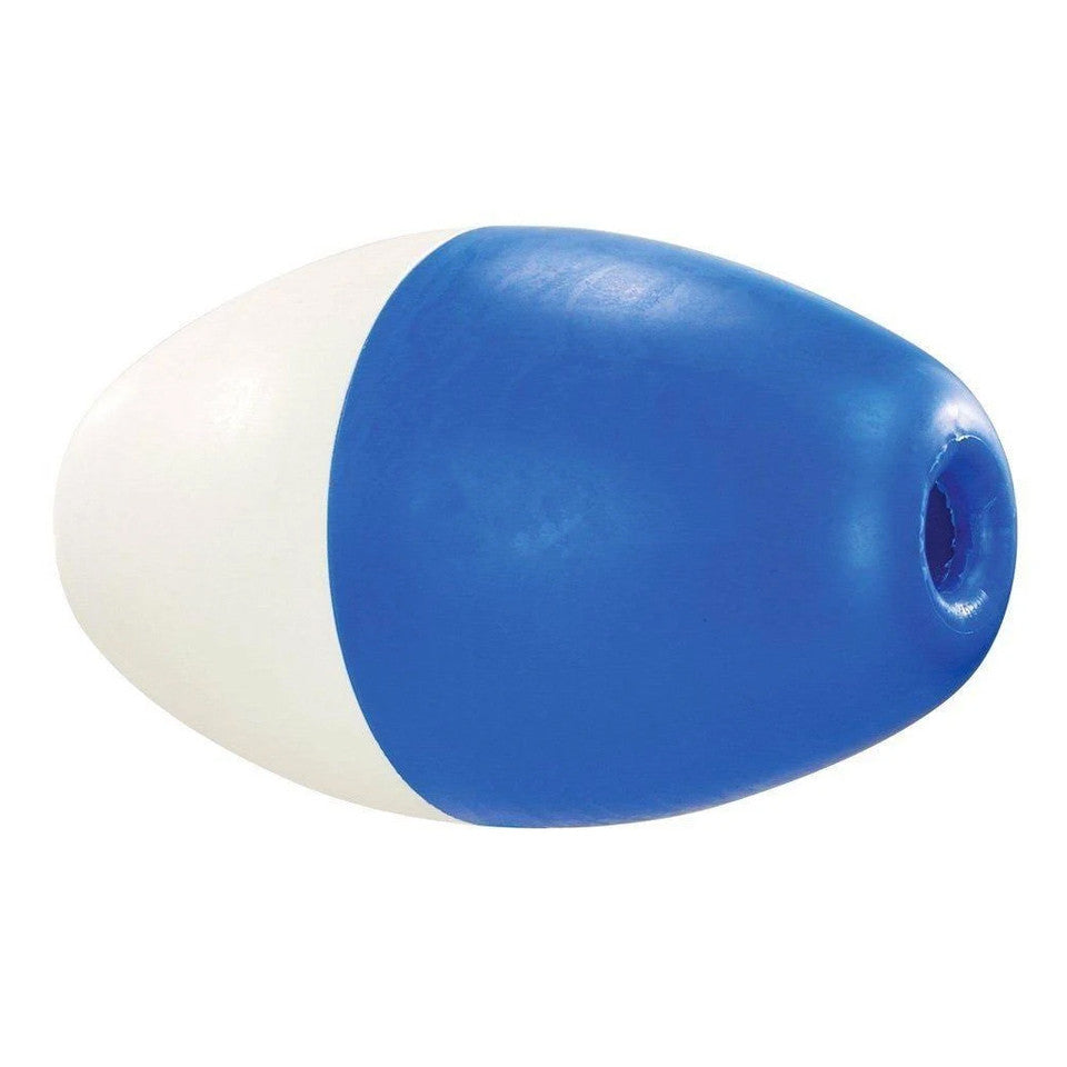 Pentair Rainbow #590 Polyethylene Rope Float, 5" x 9" Oval, Blue/White