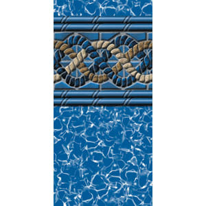 Swimline 12' x 17' Oval Mystri Gold Unibead A/G Liner, 52" Wall | LI12