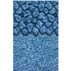 Swimline 12' x 18' Oval Boulder Swirl Overlap A/G Liner, 48-52" Wall |