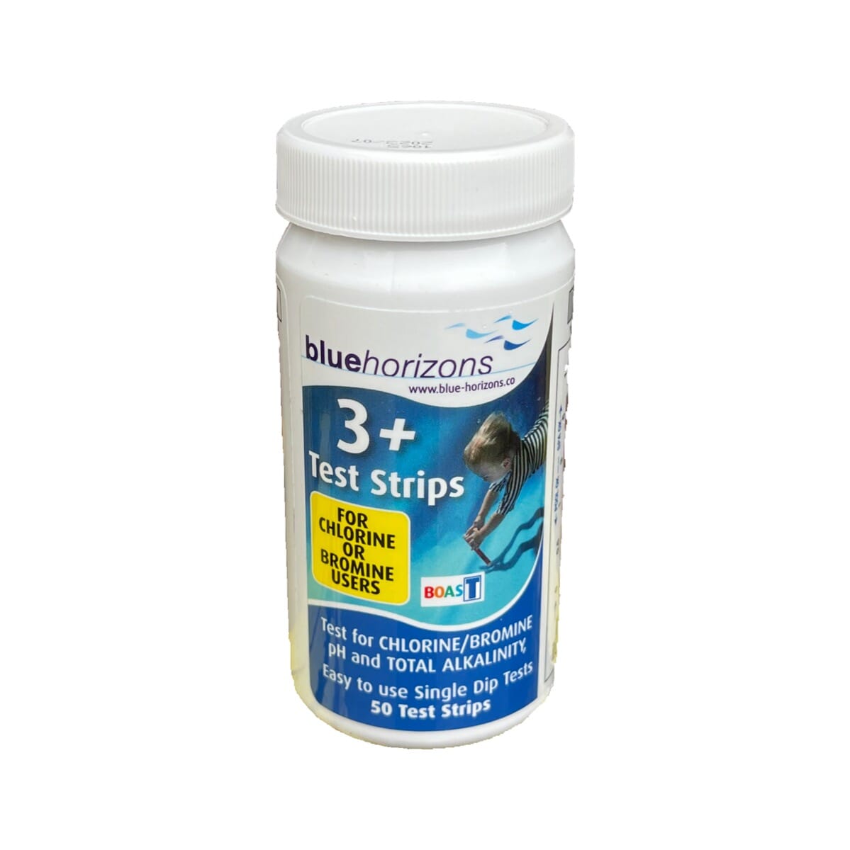 Blue Horizons 3-Way + Chlorine & Bromine Test Strips