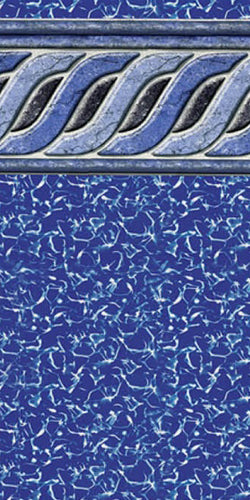 Swimline 24' Round Emerald Tile Unibead A/G Liner, 52" Wall | LI2452ET
