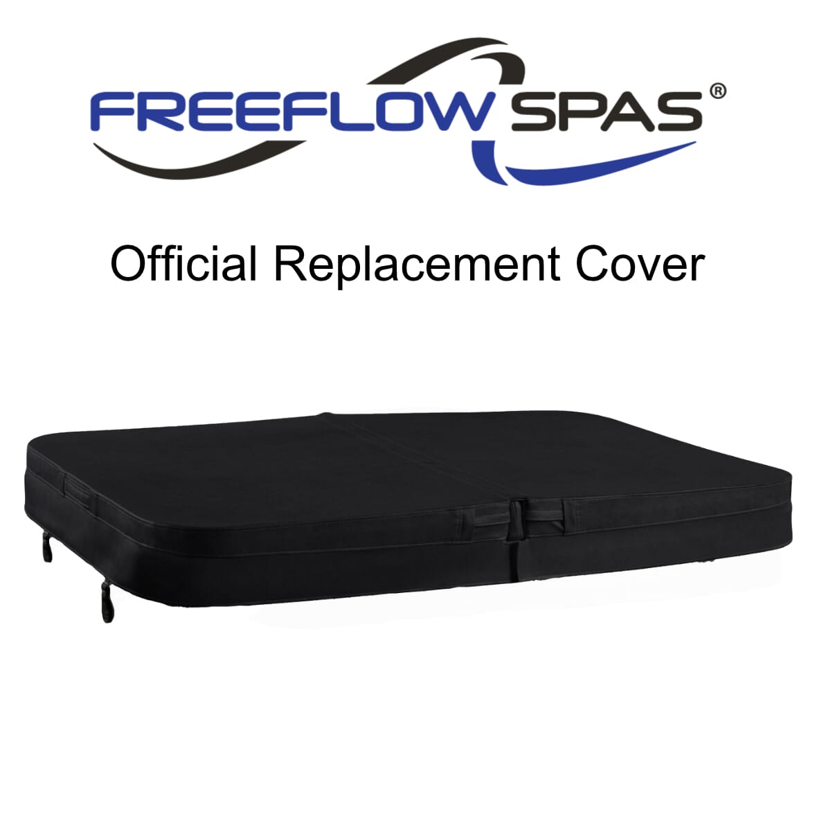 Replacement Hot Tub Cover for Freeflow Cascina 2013-2017 (Black)