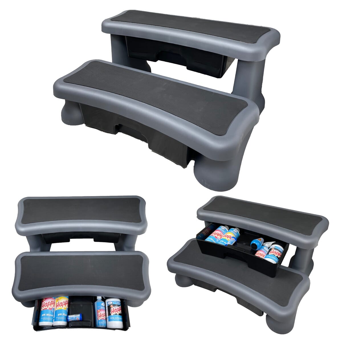 Happy Premium Hot Tub Steps with Storage