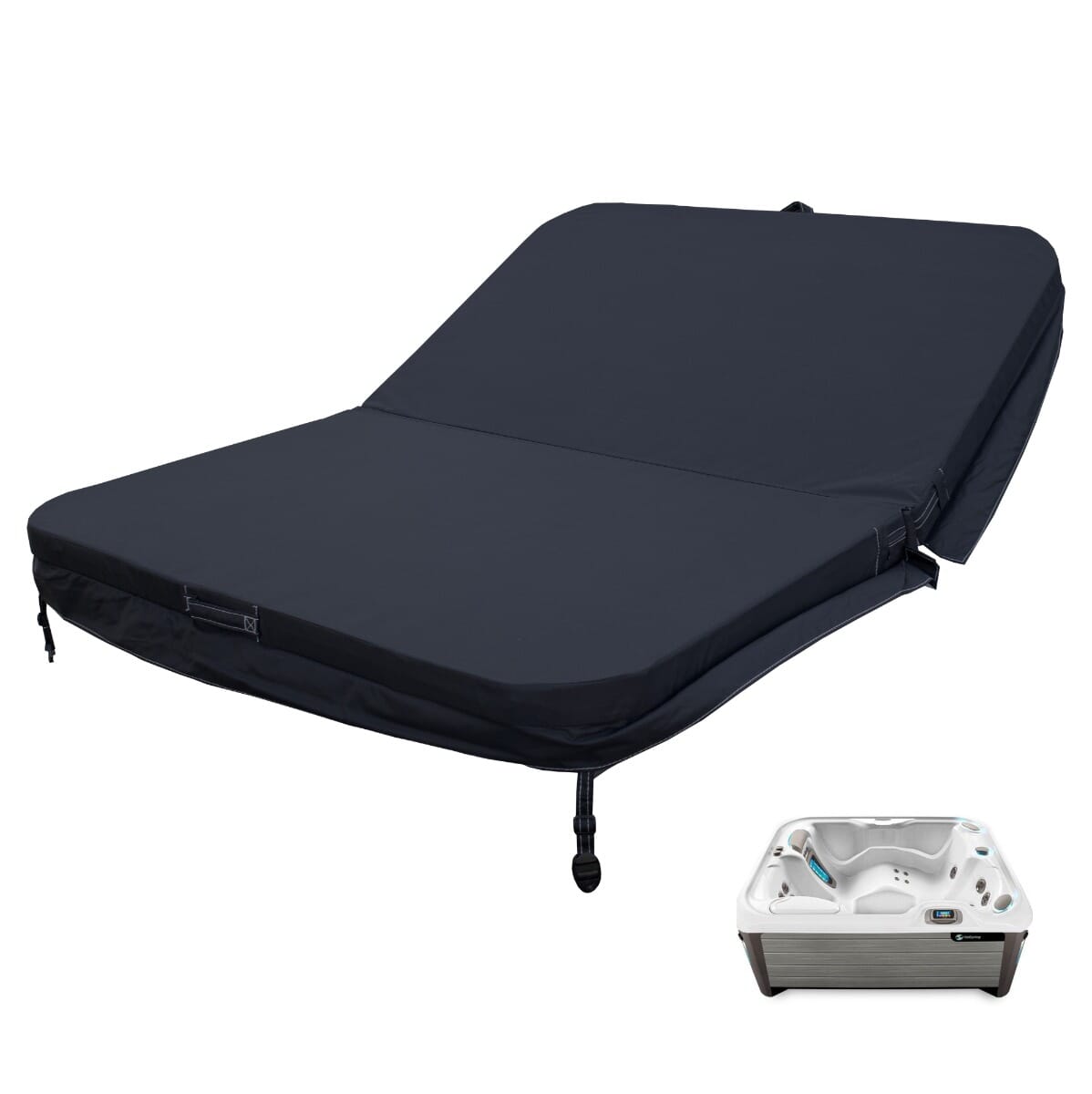 Hot Spring Replacement Jetsetter Hot Tub Cover 2014-2022 (Black or Chocolate)