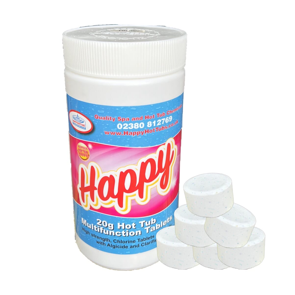 Happy Hot Tubs Multifunctional 20g Chlorine Tablets 1kg