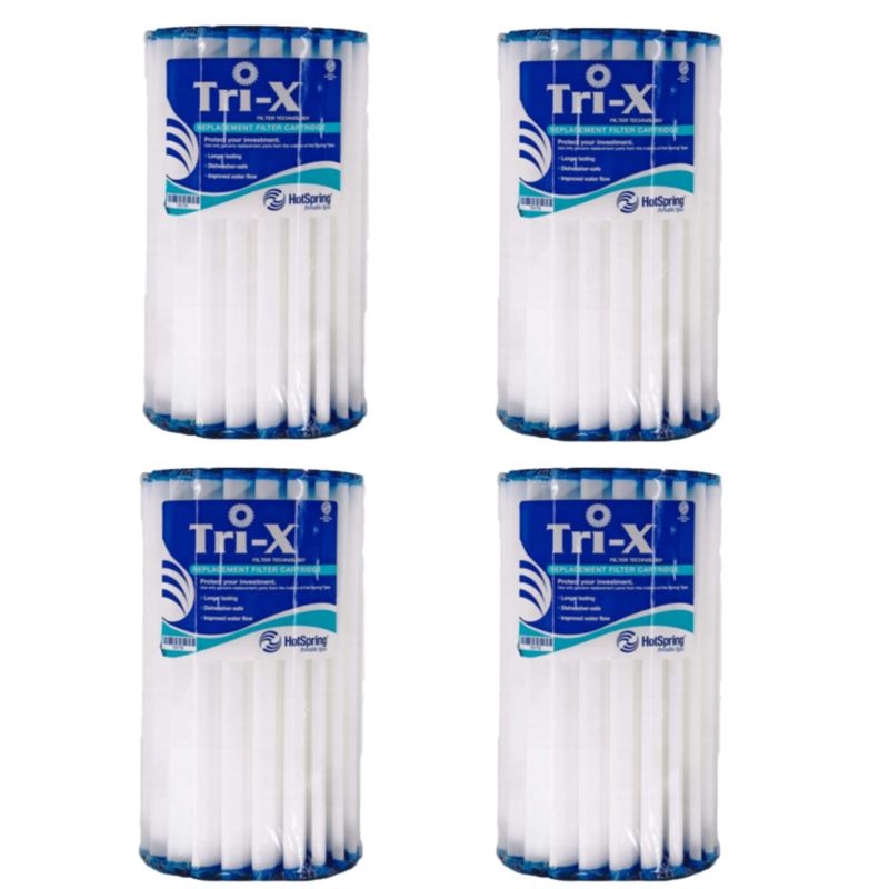 Hot Spring Spas Tri-X Ceramic Cartridge Filter 4 pack
