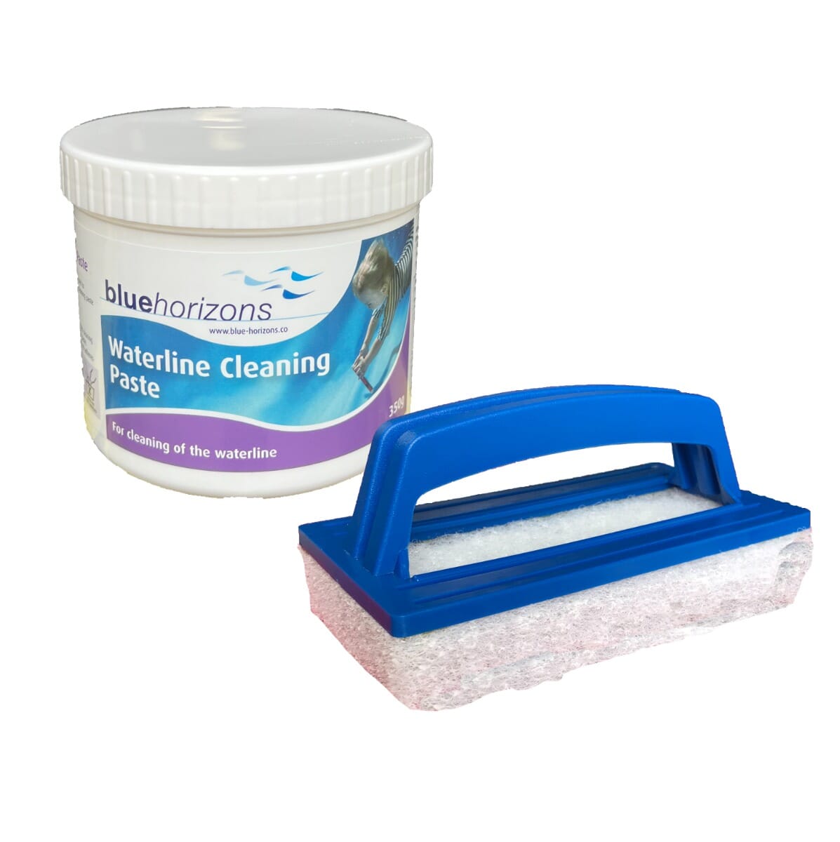 Hot Tub Waterline Cleaning Kit (Paste + Scrubber)
